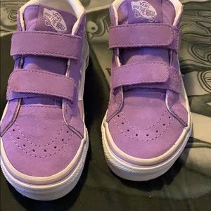 Sk8 Mid Reissue purple Camo Vans